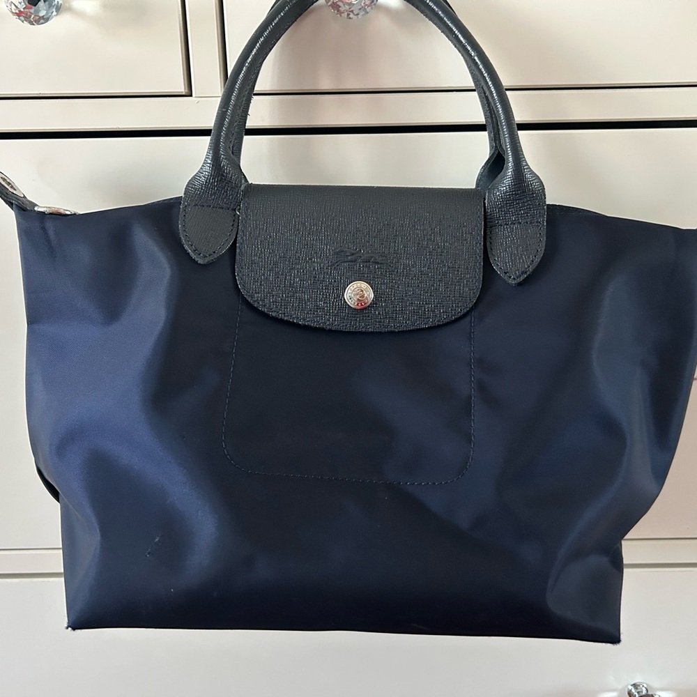 Longchamp Lepilage Neo Navy Crossbody